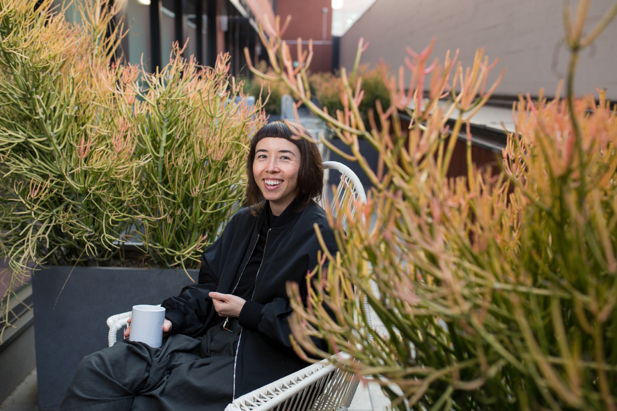 Angel Steger at Dropbox's office